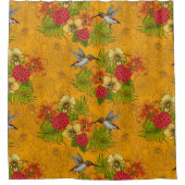 Rideaux De Douche Bouquet tropical et colibris 2 (Devant)
