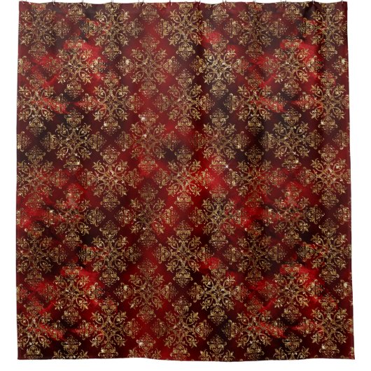 Rideaux De Douche Bourgogne Gold Damask (Devant)