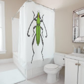 Rideaux De Douche Bousier vert (En situation)