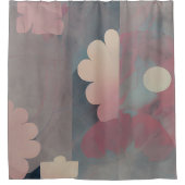 Rideaux De Douche Bouteilles abstraites roses (Devant)