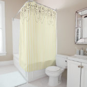 Rideaux De Douche Boutique Grandes Jaunes / Lustres - (En situation)
