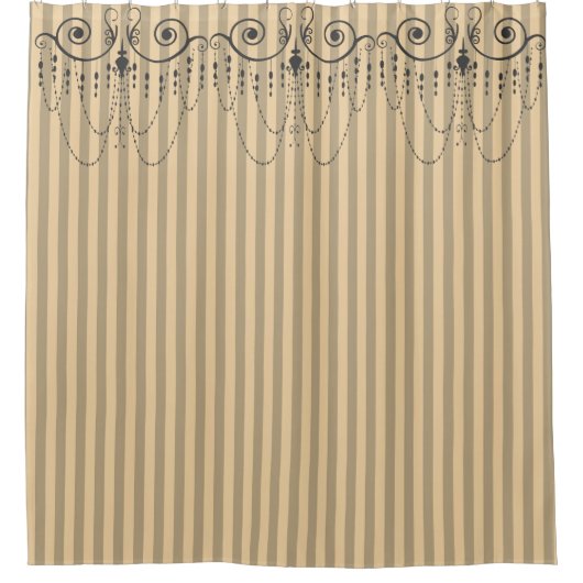 Rideaux De Douche Boutique Gris Gris / Lustres - (Devant)