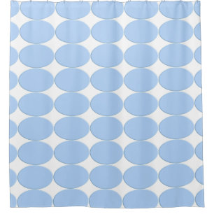 Rideaux De Douche Bouton ovale - bleu bébé + votre dos. & idées