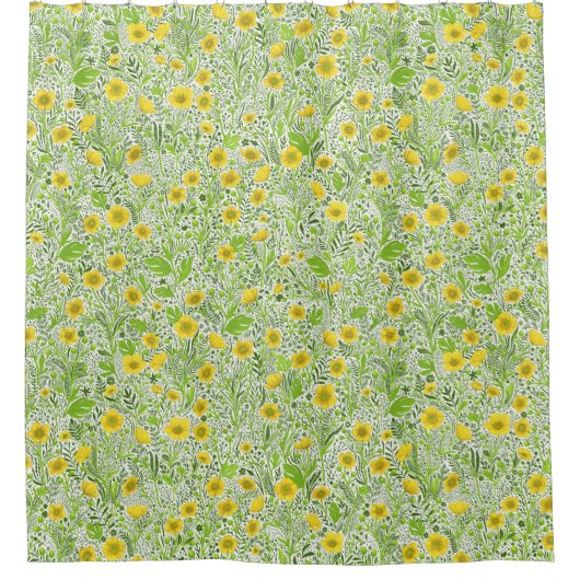 Rideaux De Douche Boutons blancs (Devant)