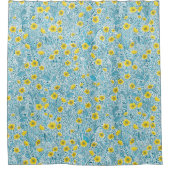 Rideaux De Douche Boutons jaunes, bleus et blancs (Devant)