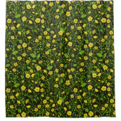 Rideaux De Douche Boutons sur noir (Devant)