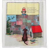 Rideaux De Douche Bow-wow ! À qui es-tu chien ? Nursery Rhyme (Devant)