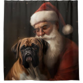 Rideaux De Douche Boxer avec Noël Festif du Père Noël (Devant)