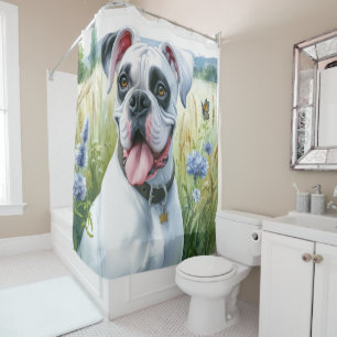 Rideaux De Douche Boxer Chien Beauté