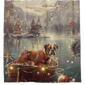 Rideaux De Douche Boxer Christmas Festive Voyage (Devant)