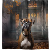 Rideaux De Douche Boxer Halloween Épouvantable (Devant)