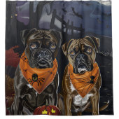 Rideaux De Douche Boxer Halloween Squelettes (Devant)