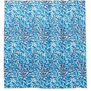 Rideaux De Douche Branche de saule de William Morris, bleu de cobalt