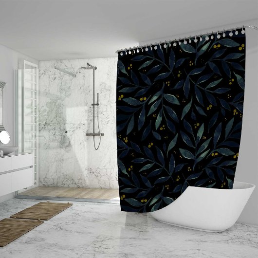 Rideaux De Douche Branches d'aquarelle élégantes