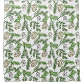 Rideaux De Douche Branches de pin (Devant)