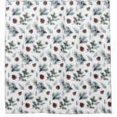 Rideaux De Douche Branches rustiques de cônes et de pins rustiques | (Devant)