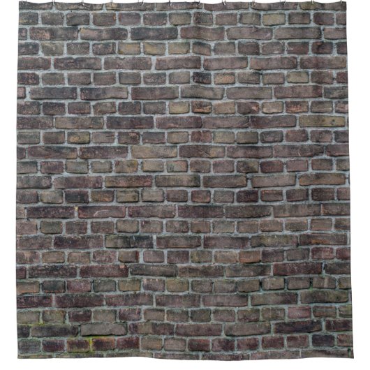 Rideaux De Douche Brick wall old dark brick wall (Devant)