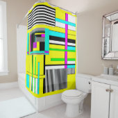 Rideaux De Douche Bright abstract (En situation)