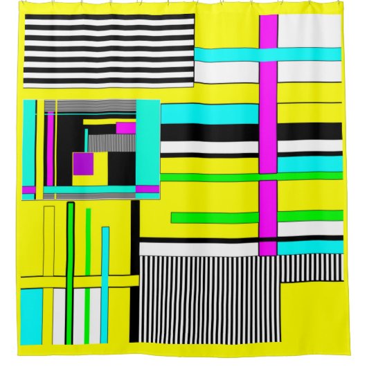 Rideaux De Douche Bright abstract (Devant)