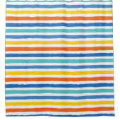 Rideaux De Douche Bright Beach Striped Motif (Devant)