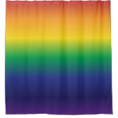 Rideaux De Douche Bright Rainbow Primary Color Strips (Devant)