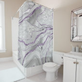 Rideaux De Douche Brillage de Parties scintillant de lavande d'agent (En situation)