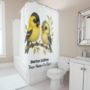 Rideaux De Douche Brillant Goldfinch américain
