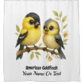 Rideaux De Douche Brillant Goldfinch américain (Devant)