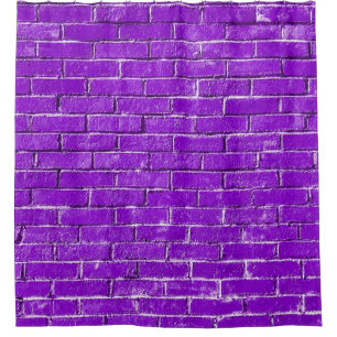 Rideaux De Douche Briques violettes photo