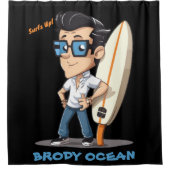 Rideaux De Douche Brody Ocean (Devant)