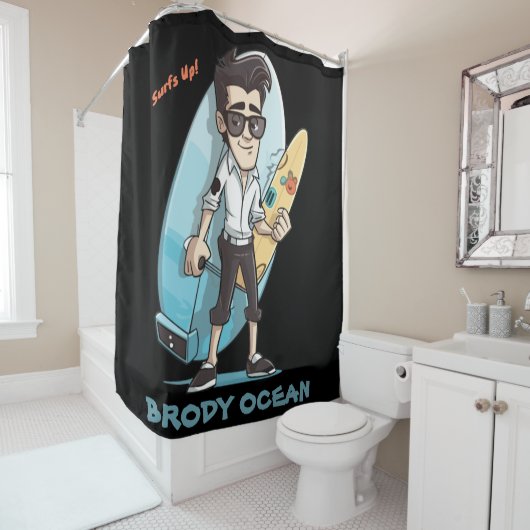 Rideaux De Douche Brody Ocean (En situation)