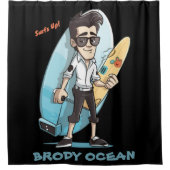 Rideaux De Douche Brody Ocean (Devant)