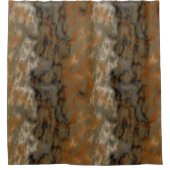 Rideaux De Douche Bronze et marbre de cuivre Abstrait (Devant)