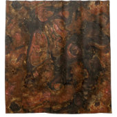 Rideaux De Douche Bronze et Pierre rose Abstrait (Devant)