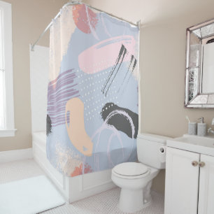 Rideaux De Douche Brosses colorées composition artistique