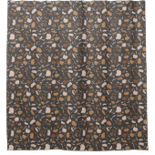 Rideaux De Douche Brown, beige, tan et gris Terrazzo Motif (Devant)