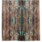 Rideaux De Douche Brown en bois x grand motif (Devant)