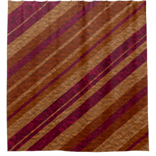 Rideaux De Douche Brown Et Rouge (Devant)