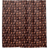 Rideaux De Douche Brown Funny Unique Sweet Chocolate Pattern  (Devant)