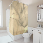 Rideaux De Douche Brown stratifié/doré (En situation)