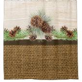 Rideaux De Douche Brûlons et pépins de bois (Devant)