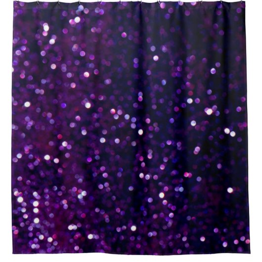 Rideaux De Douche Brume pourpre : Arrière - plan Parties scintillant (Devant)