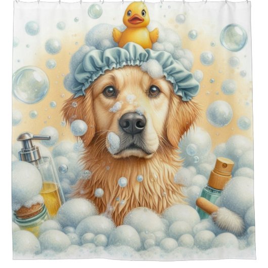 Rideaux De Douche Bubbly Chien (Devant)