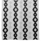 Rideaux De Douche Bubbly Wave nuances de Motif gris (Devant)
