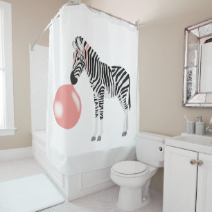 Rideaux De Douche Buble Gum Zebra Blowbble