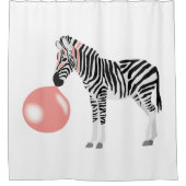 Rideaux De Douche Buble Gum Zebra Blowbble (Devant)