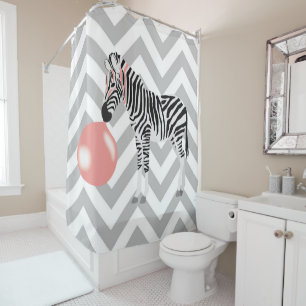 Rideaux De Douche Buble Gum Zebra Blowbble
