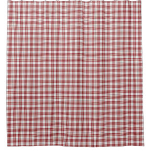 Rideaux De Douche Buchanan tartan rouge blanc plaid