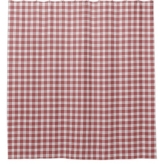 Rideaux De Douche Buchanan tartan rouge blanc plaid (Devant)