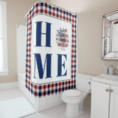 Rideaux De Douche Buffalo check tournesol "Accueil" (En situation)